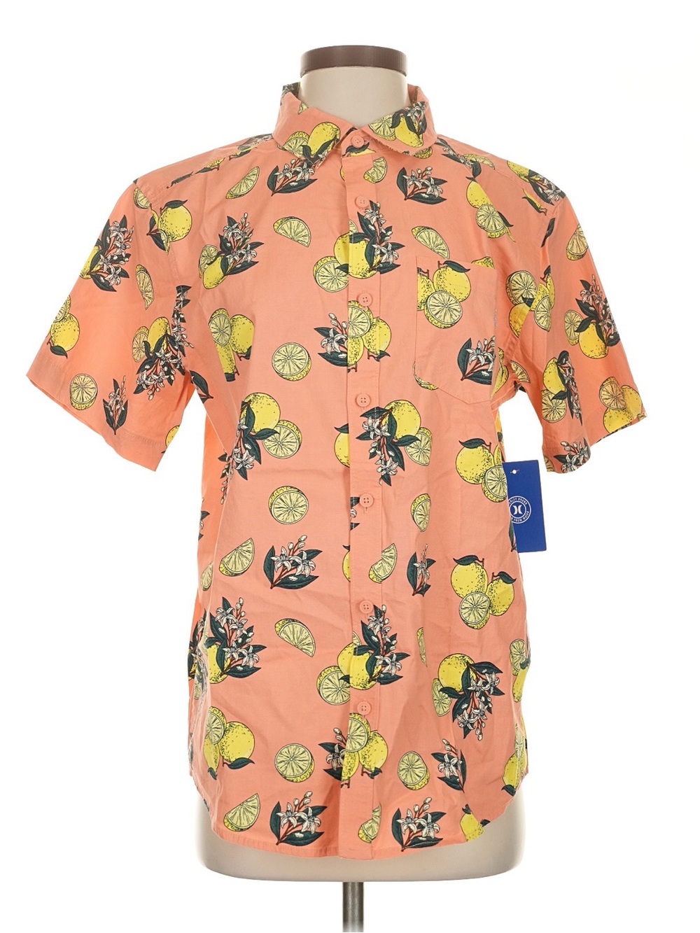 HURLEY Lemon Print Button up
